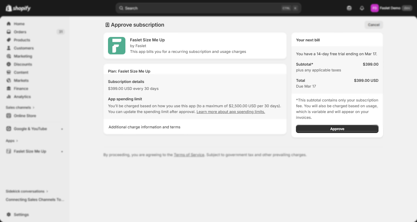 Approve payment