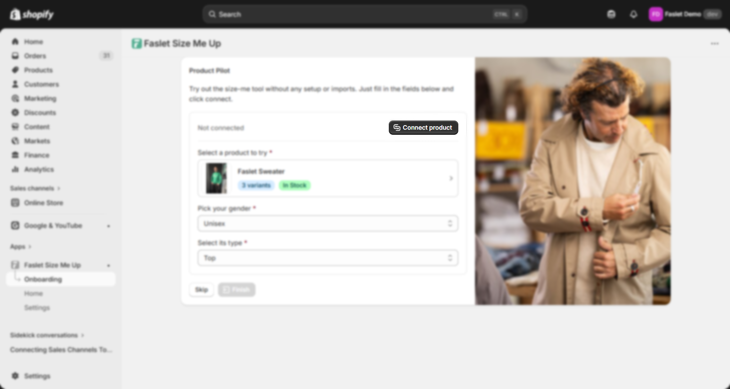 Select a product from results